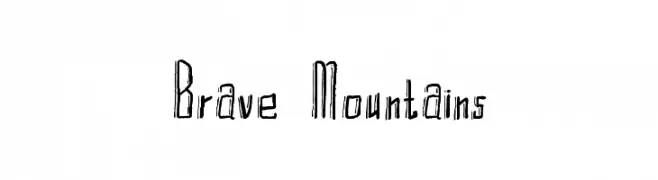 Brave Mountains  font caratteri gratis