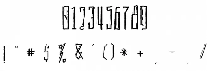 Brave Mountains Font OTHER CHARS