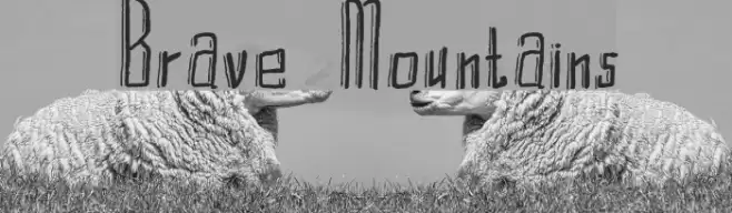 Brave Mountains Font examples