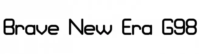 Brave New Era G98  font caratteri gratis