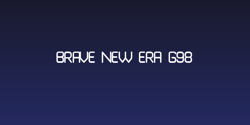 Brave New Era G98 Social Header