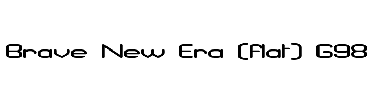 Brave New Era [flat] G98  Fuentes Gratis Descargar