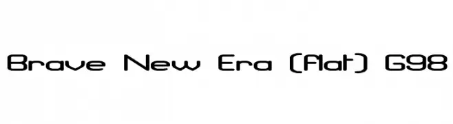 Brave New Era [flat] G98  font caratteri gratis