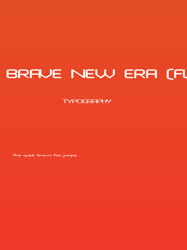 Brave New Era [flat] G98 Poster