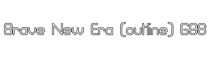 Brave New Era [outline] G98  フリーフォントのダウンロード