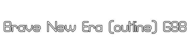 Brave New Era [outline] G98  フリーフォントのダウンロード