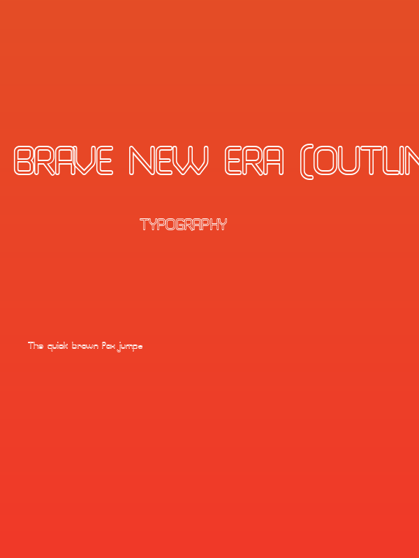 Brave New Era [outline] G98 Poster