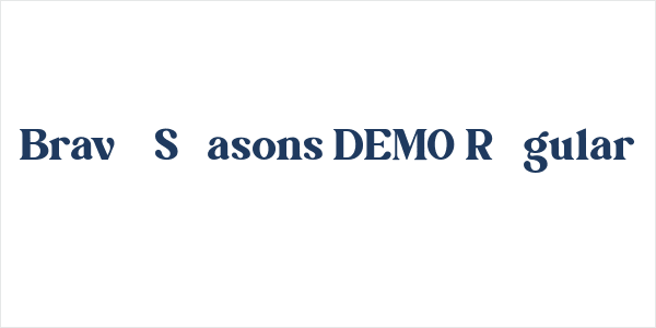 Brave Seasons DEMO Regular Logo