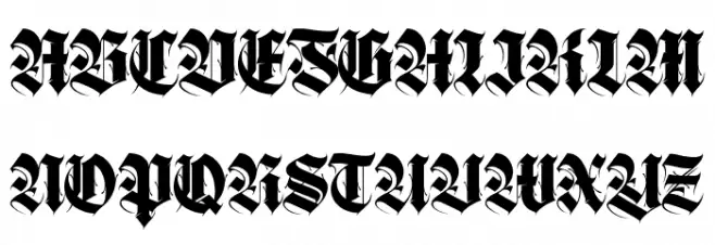 Brave Thorn Regular フォント 大文字