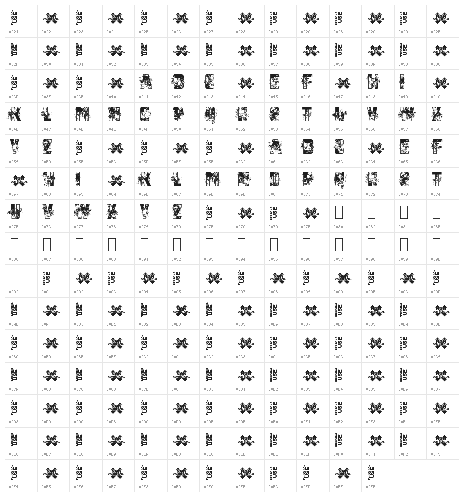 Brave this Storm Personal USE Black Character Map
