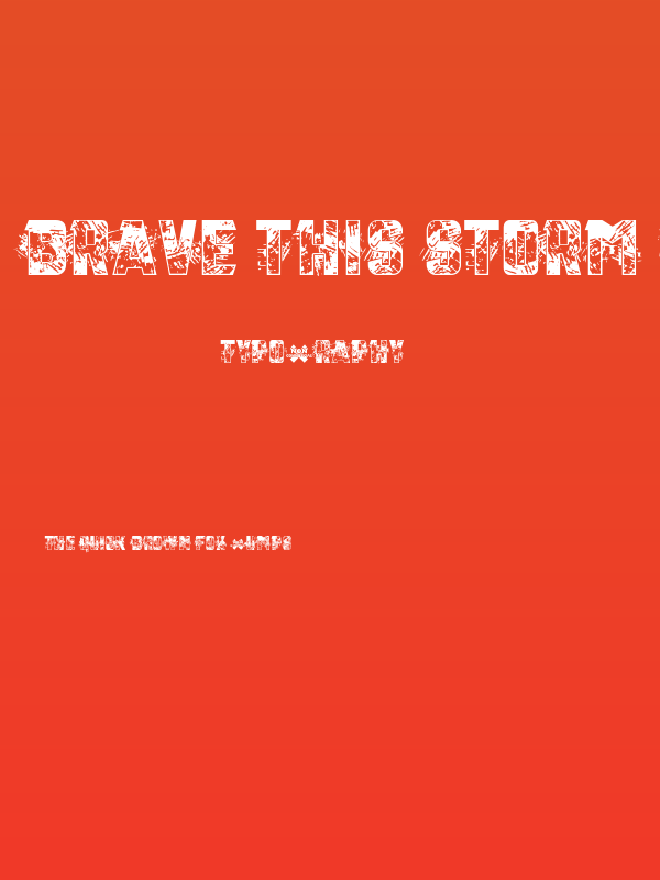 Brave this Storm Personal USE Black Poster