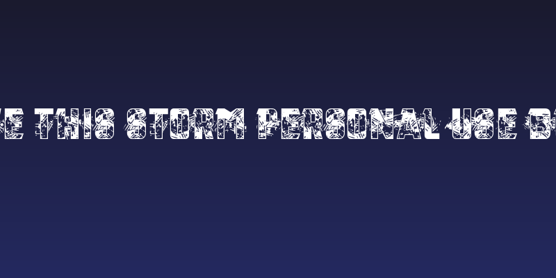 Brave this Storm Personal USE Black Social Header