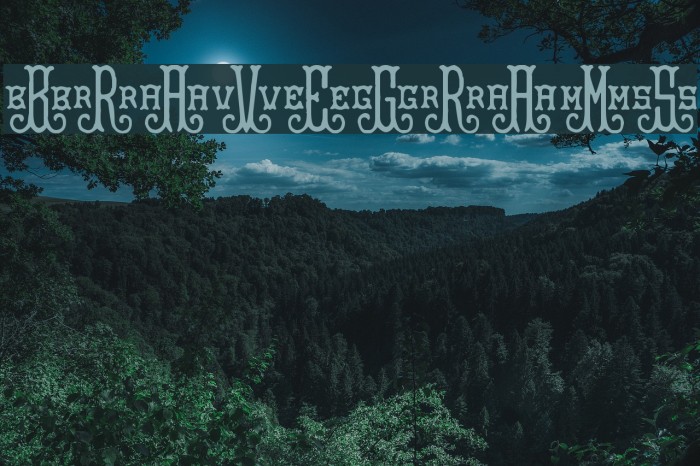 BraveGrams Font examples
