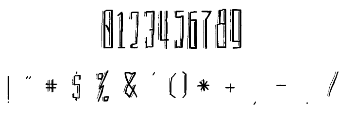 BraveMountains Font OTHER CHARS