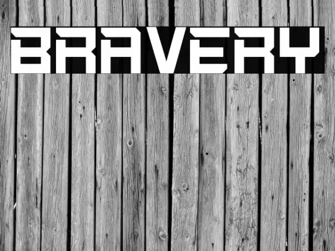 Bravery Font examples