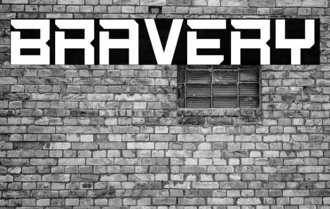 Bravery Font examples