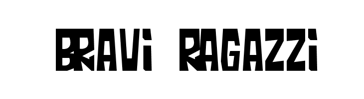 Bravi Ragazzi  Frei Schriftart Herunterladen