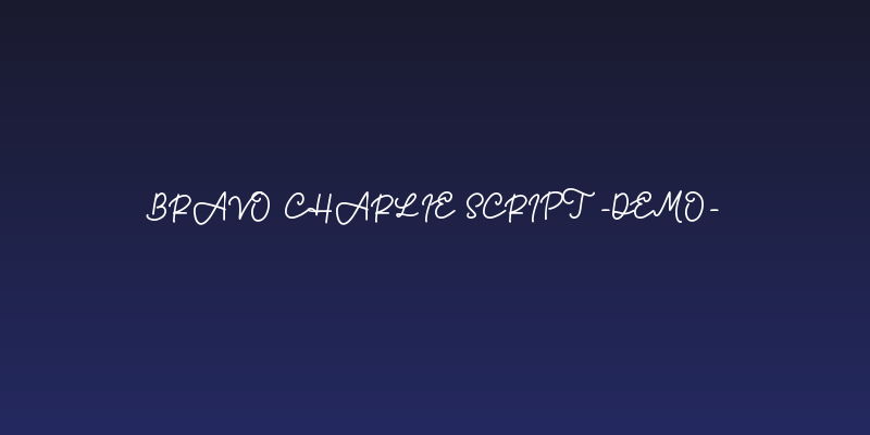 Bravo Charlie Script -Demo- Social Header