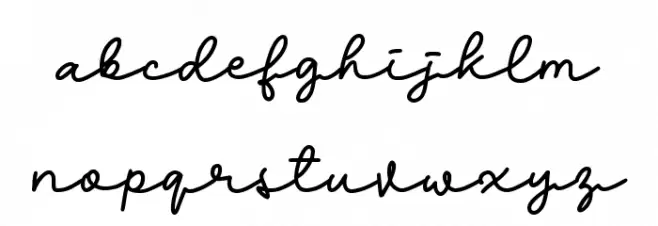 Bravo Charlie Script -Demo- Font Litere mici