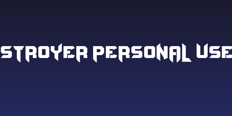 Bravo Destroyer Personal USE regular Social Header