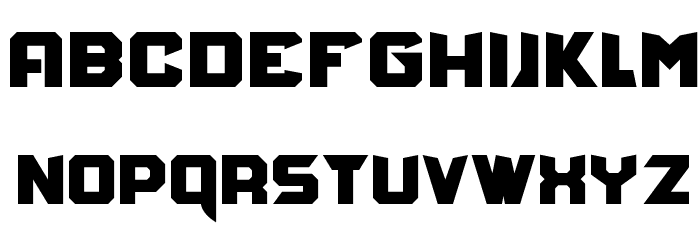 Bravo Destroyer Personal USE regular Font Litere mici