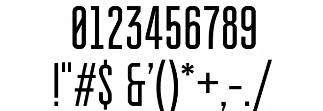 BravoSC Font OTHER CHARS