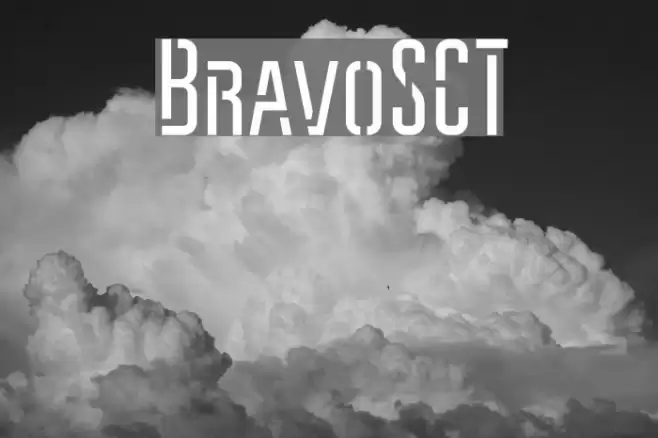 BravoSCT Font examples