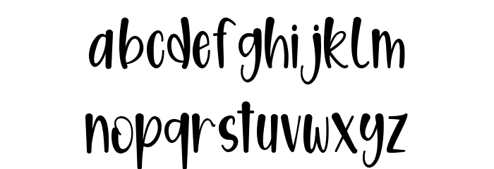 Bravocado Font LOWERCASE