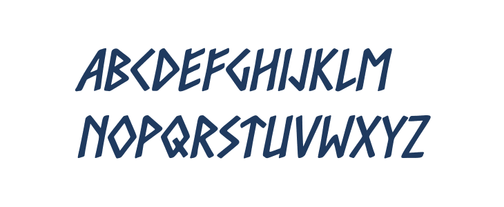 Bravyn Runeskald Free Regular Uppercase