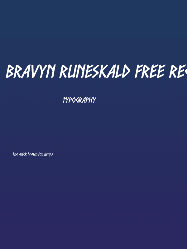 Bravyn Runeskald Free Regular Poster