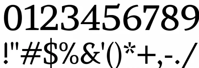 Brawler Regular Font OTHER CHARS