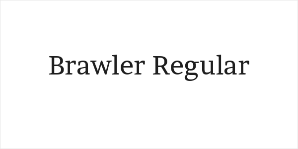 Brawler Regular Logo