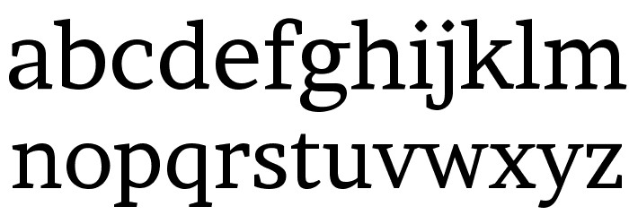 Brawler Regular Font LOWERCASE