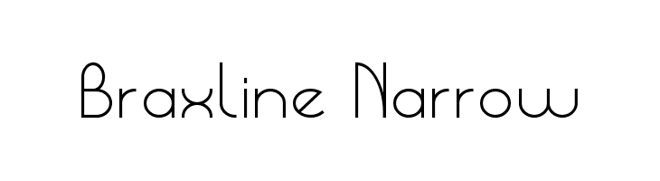 Braxline Narrow  免费字体下载
