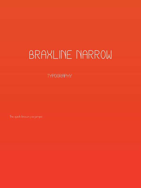 Braxline Narrow Poster