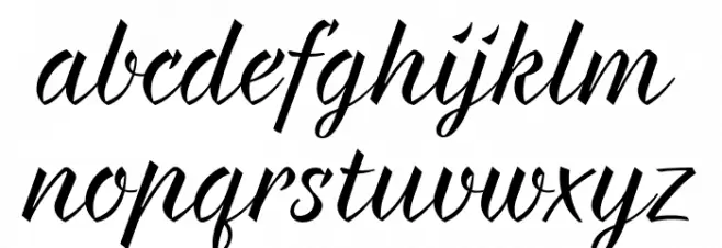 Braxton Font LOWERCASE