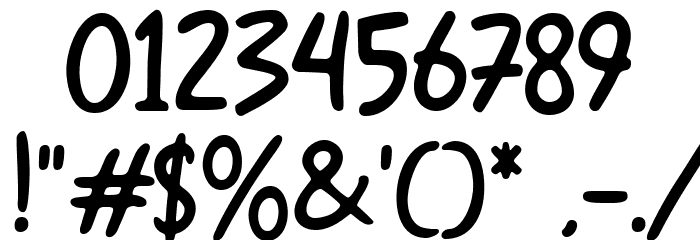 Bray Notes Regular Font OTHER CHARS