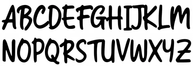 Bray Notes Regular Schriftart Groß