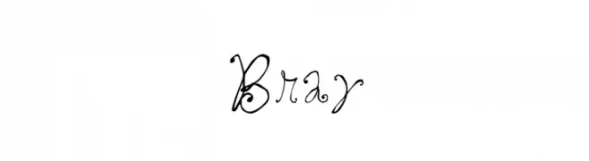 Bray フォント
