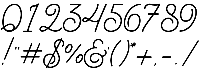 BraydenScript Font OTHER CHARS