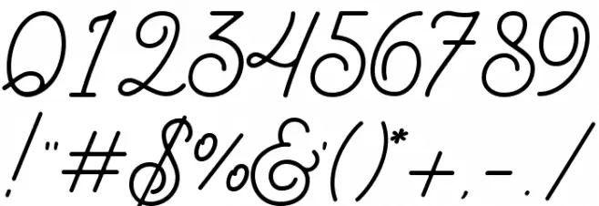 BraydenScript Font OTHER CHARS