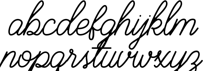 BraydenScript Font LOWERCASE