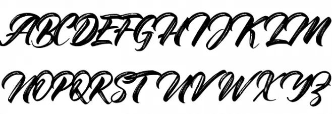 BraydonScript フォント 大文字