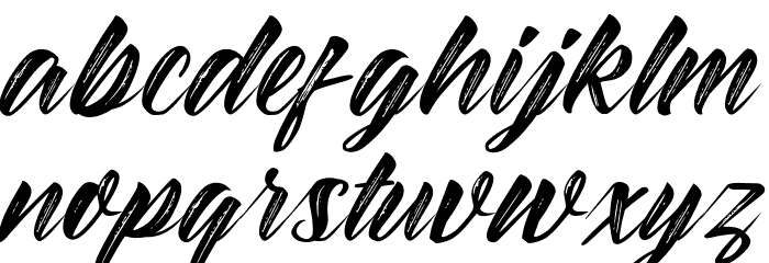 BraydonScript フォント 小文字