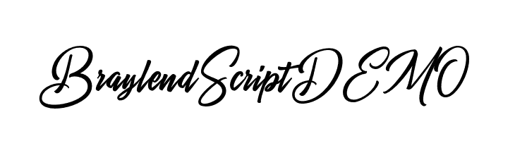 BraylendScriptDEMO  नि: शुल्क फ़ॉन्ट्स डाउनलोड