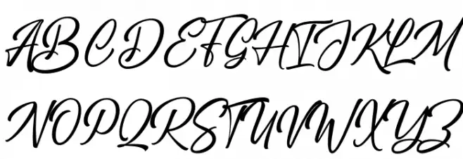 BraylendScriptDEMO Schriftart Groß