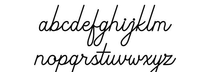 Braytons Font LOWERCASE