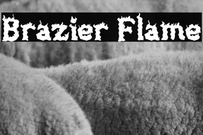 Brazier Flame Font examples