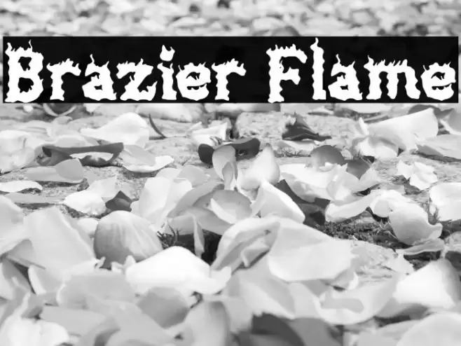 Brazier Flame Font examples