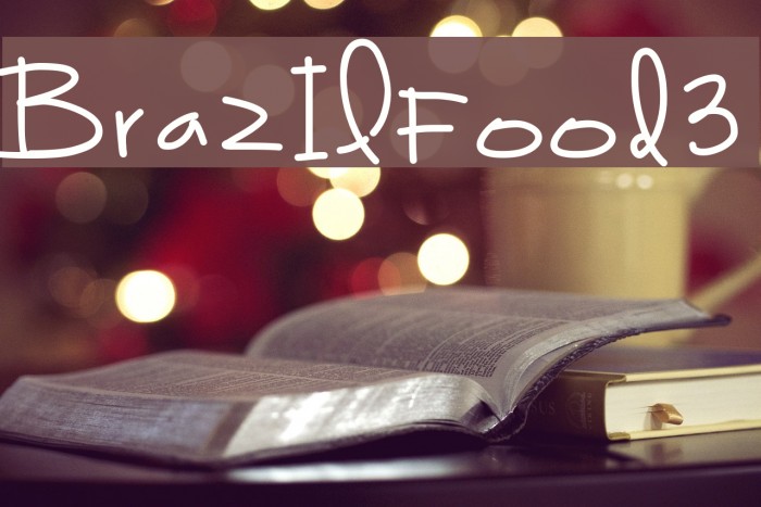 BrazilFood3 Font examples